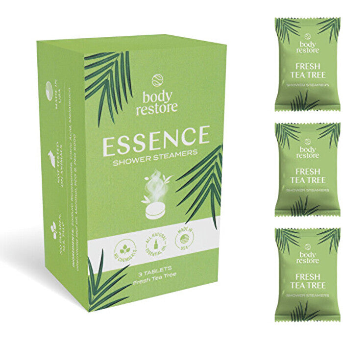 Body Restore Fresh Tea Tree Shower Steamers Set - Sada Aromatických Tablet Do Sprchy
