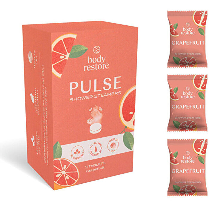 Body Restore Grapefruit Shower Steamers Set ( Grapefruit ) - Sada Aromatických Tablet Do Sprchy 3.0ks