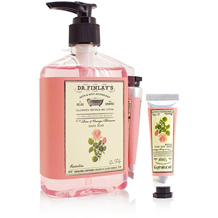 Accentra Rose & Orange Blossom Dr. Finlay`s Hand Care Set - Dárková Sada Peče O Ruce