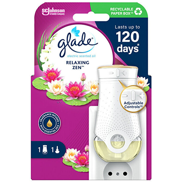 Glade Relaxing Zen - Elektrický Osvěžovač Vzduchu & Náplň 20ml