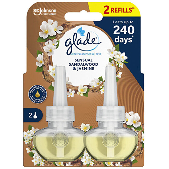 Glade Sandalwood & Jasmine Duo - Sada Náplní Do Elektrickeho Osvěžovače Vzduchu 20ml