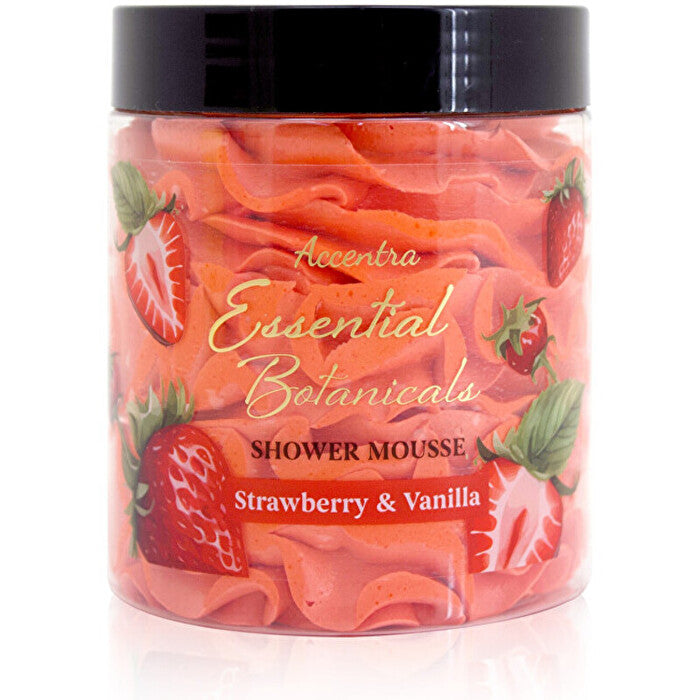 Accentra Strawberry & Vanilla Shower Mousse - Sprchová Pěna 160.0g