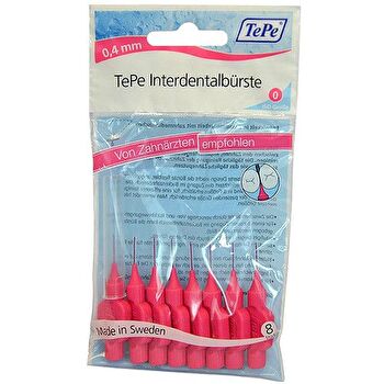 TePe Interdental Brush Normal ( 0.4 Mm Pink ) - Interdental Toothbrushes 6.0ks