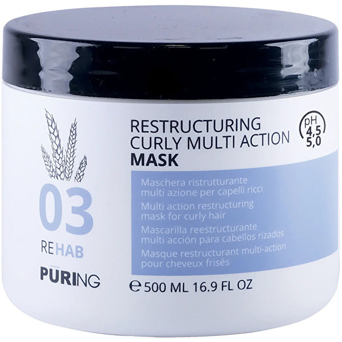 Puring 03 Rehab Restructuring Curly Multi Action Mask - Intenzivní Hydratační Maska Pro Kudrnate Vlnite A Krepate Vlasy 250ml