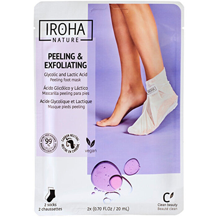 Iroha Peeling Foot Mask ( 1 Pár ) - Peelingová A Exfoliační Maska Na Nohy