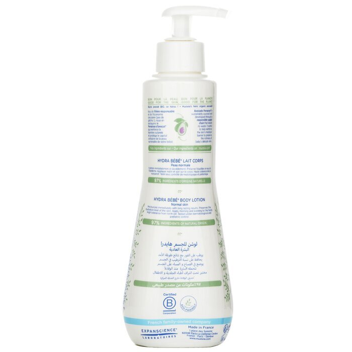 Mustela Hydra-Bebe Loción Corporal Con Aguacate Bio - Piel Normal 300ml/10.14oz