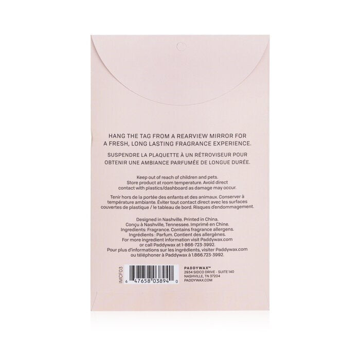 Fragancia para coche Paddywax Impressions - Love Ya, paquete de 2