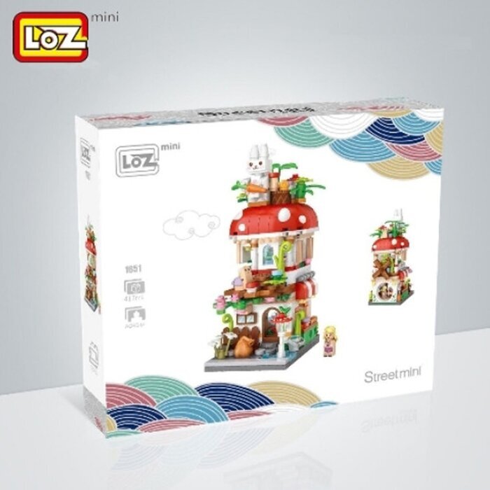 LOZ Street Series - Mushroom House Building Bricks Set 19.5x16.5x4.5cm