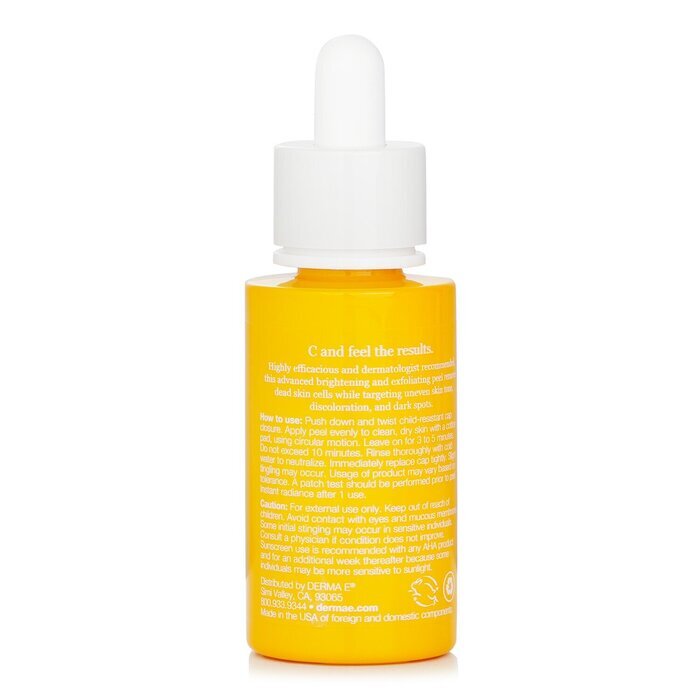 Derma E Vitamin C 10% Multi-Acid Radiance Liquid Peel (Exp. Date 30 June 2026) 30ml/1oz