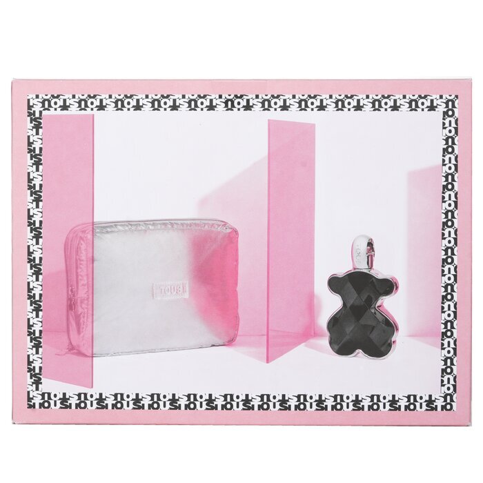 Tous Love Me The Onyx Parfum Coffert : Eau De Perfum 90ml + Bag 2pcs