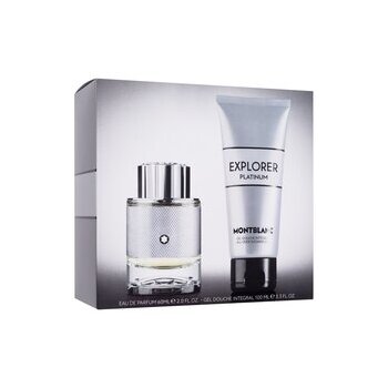 Mont Blanc Explorer Platinum Gift Set Eau De Parfum 60ml And Shower Gel 100ml 60ml
