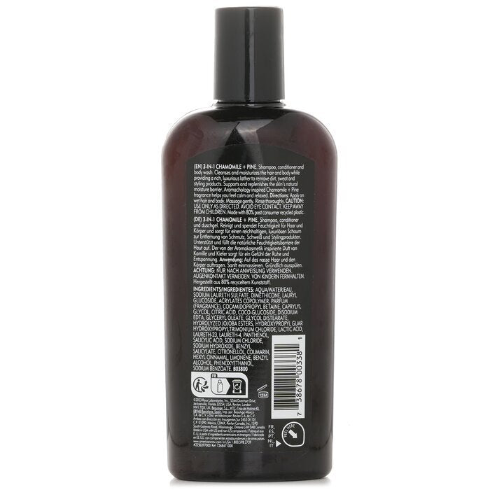 American Crew 3-in-1 Chamomile + Pine Shampoo, Conditoner And Body Wash 250ml/8.4oz
