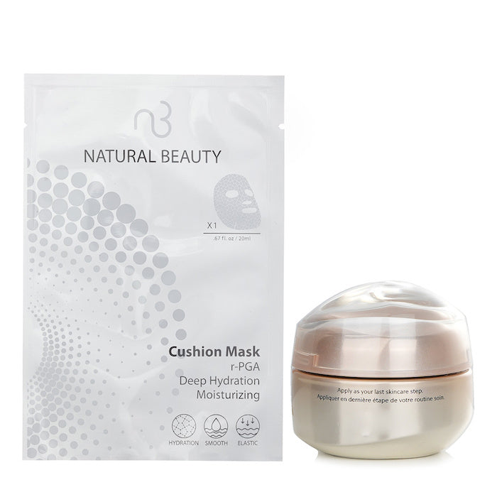 Shiseido Benefiance Wrinkle Smoothing Eye Cream 15ml X Natural Beauty r-PGA Deep Hydration Moisturizing Cushion Mask (Exp Date: 29/03/2026) 6x 20ml 2pcs