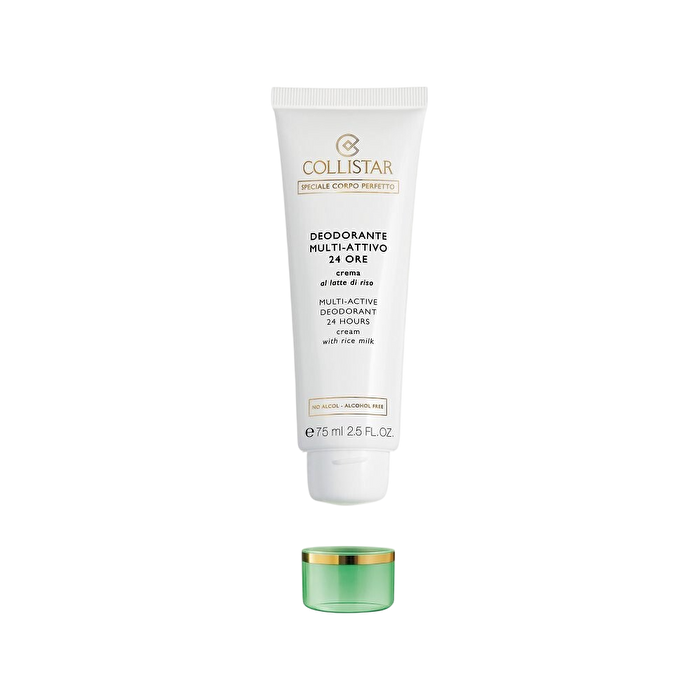 Collistar Multi-active Deodorant 24 Hours Cream Alcohol Free - With Rice Milk 75ml