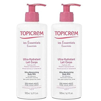 Topicrem Ultra-moisturizing Boy Milk Duo Set 2x500ml 1000ml
