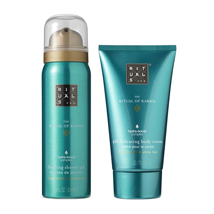 Rituals Karma Giftset 48h Hydrating Body Cream 70ml/foaming Shower Gel 50ml 120ml