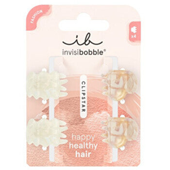 Invisibobble Clipstar Xs Petit Rainbow - Hair Clip 4 Pcs