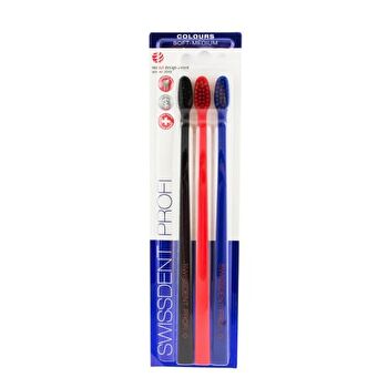 Swissdent Colours Soft-medium Set - Set Toothbrushes 2 +1 Free