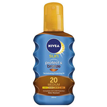 Nivea Sun Protect & Bronze Oil Spf 20 200ml