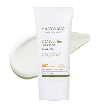Mary & May Cica Soothing Sun Cream Spf50+ Sensitive Skin 50ml