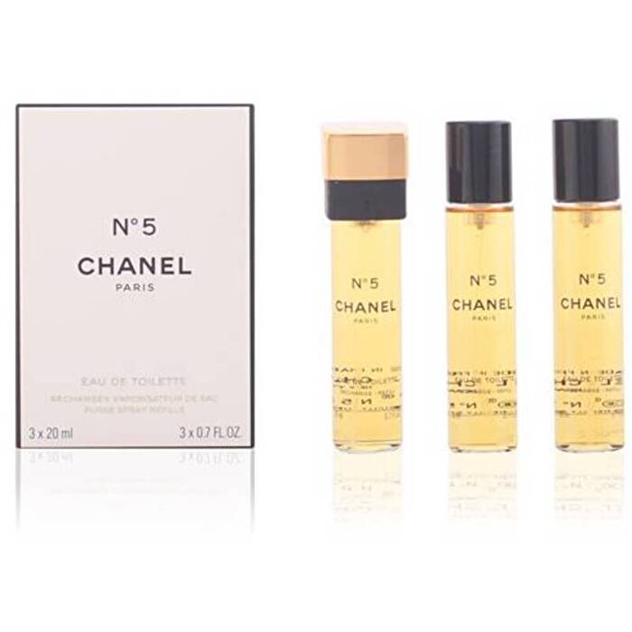Chanel No.5 Eau De Toilette ( 3x 20ml ) Fillings 60ml