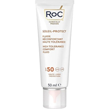 Roc Soleil-protect High Tolerance Fluid Spf50+ Comforts Sensitive Skin 50ml