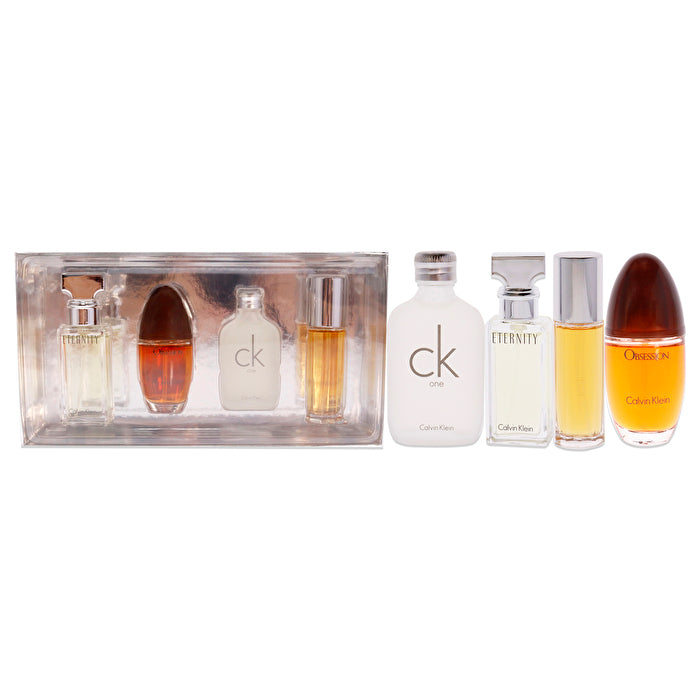 Calvin Klein 4pc Mini Gift Set Women Each Obsession Eternity Escape Ck One 15ml