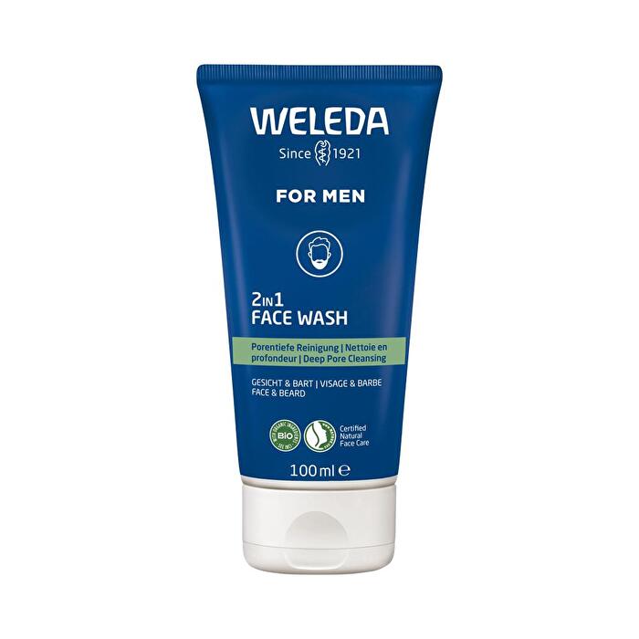 Weleda 2 In 1 Face Wash For Men Face And Beard 100ml