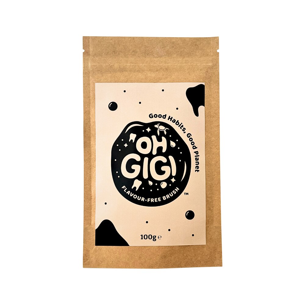 ohGiGi Tooth Powder Flavour-Free Brush Refill 100g