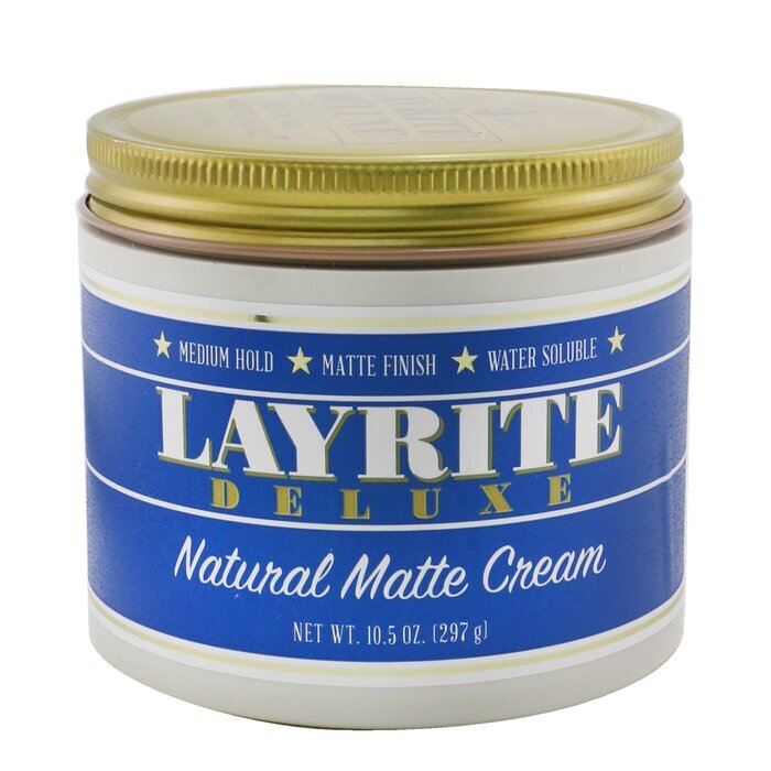Layrite Natural Matte Cream (Medium Hold, Matte Finish, Water Soluble) 297g/10.5oz