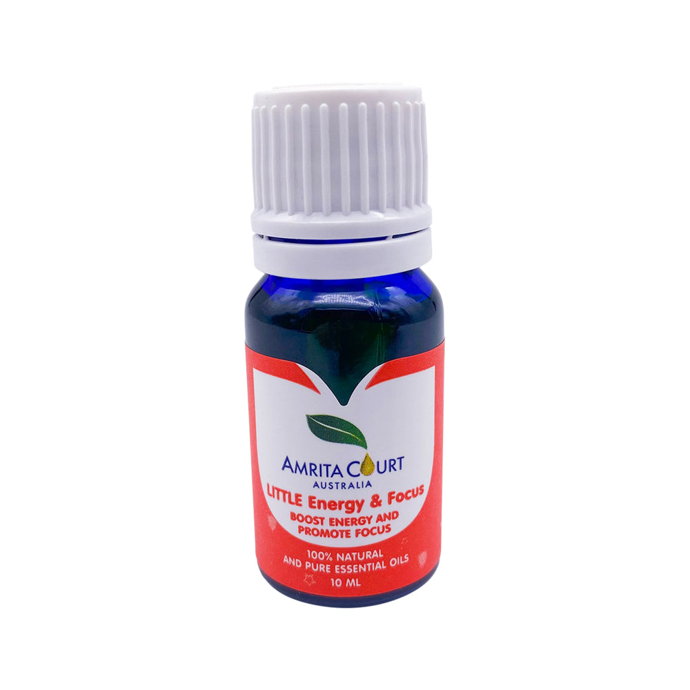 Mezcla de aceites esenciales puros y naturales LITTLE de Amrita Court para energía y concentración, 10 ml
