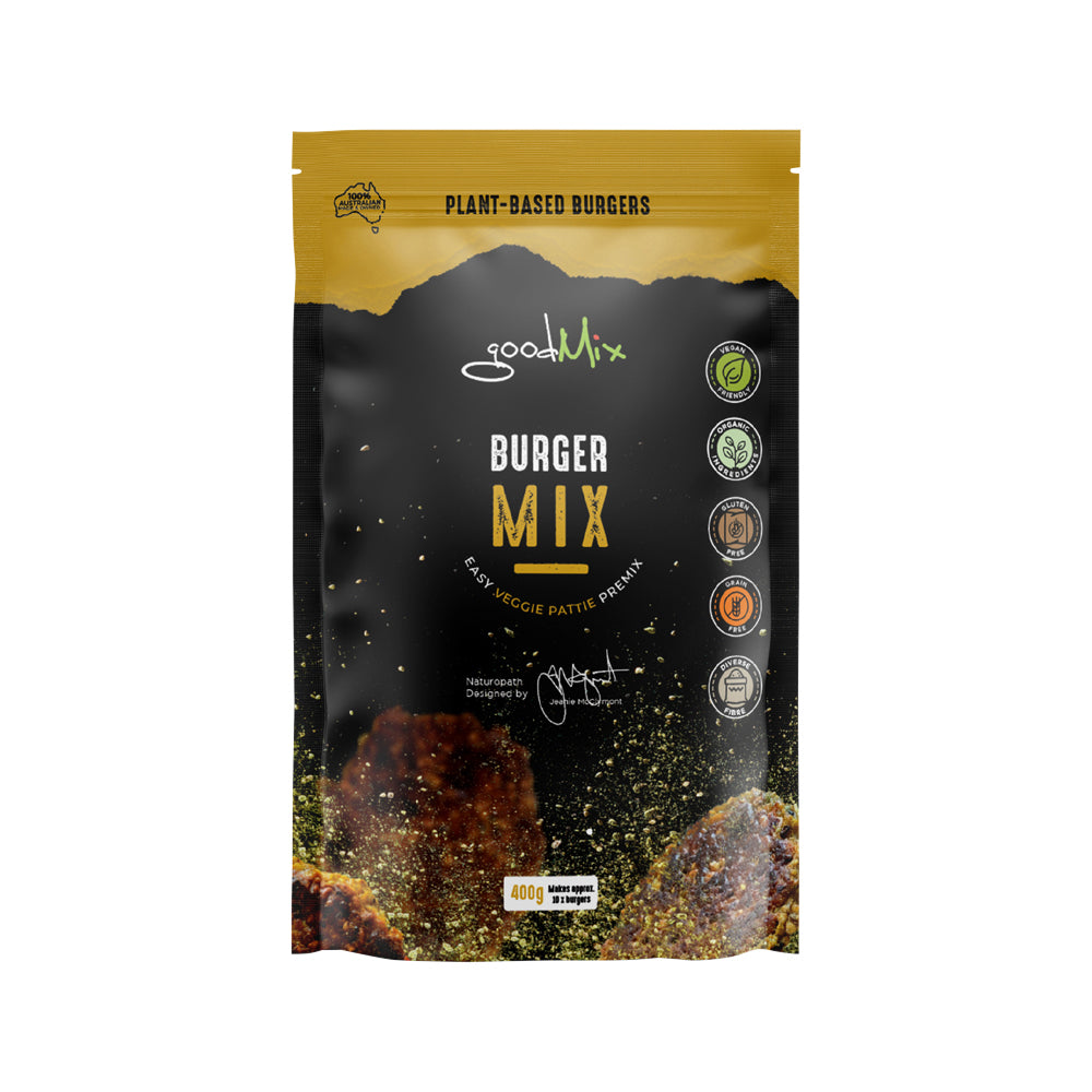 GoodMix Superfoods Burger Mix (Easy Vegan Veggie Pattie Premix) 400g