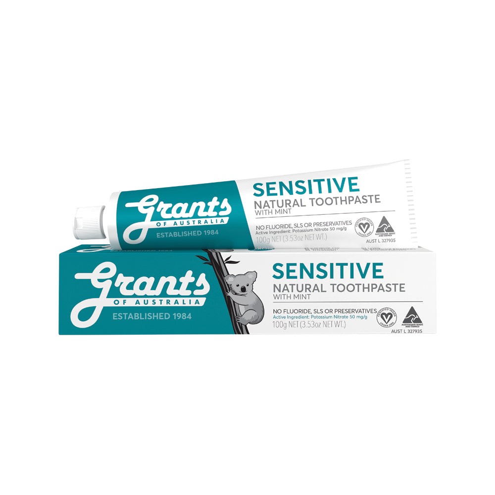 Grants Of Australia Natural Toothpaste Sensitive with Mint 100g