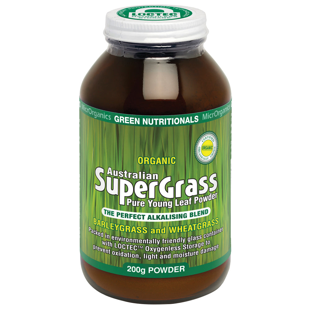 Green Nutritionals by MicrOrganics Organic Australian SuperGrass Powder 200g