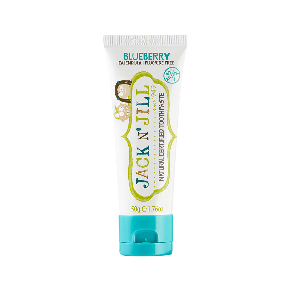 Jack N' Jill Natural Toothpaste with Calendula (Fluoride Free) Blueberry 50g