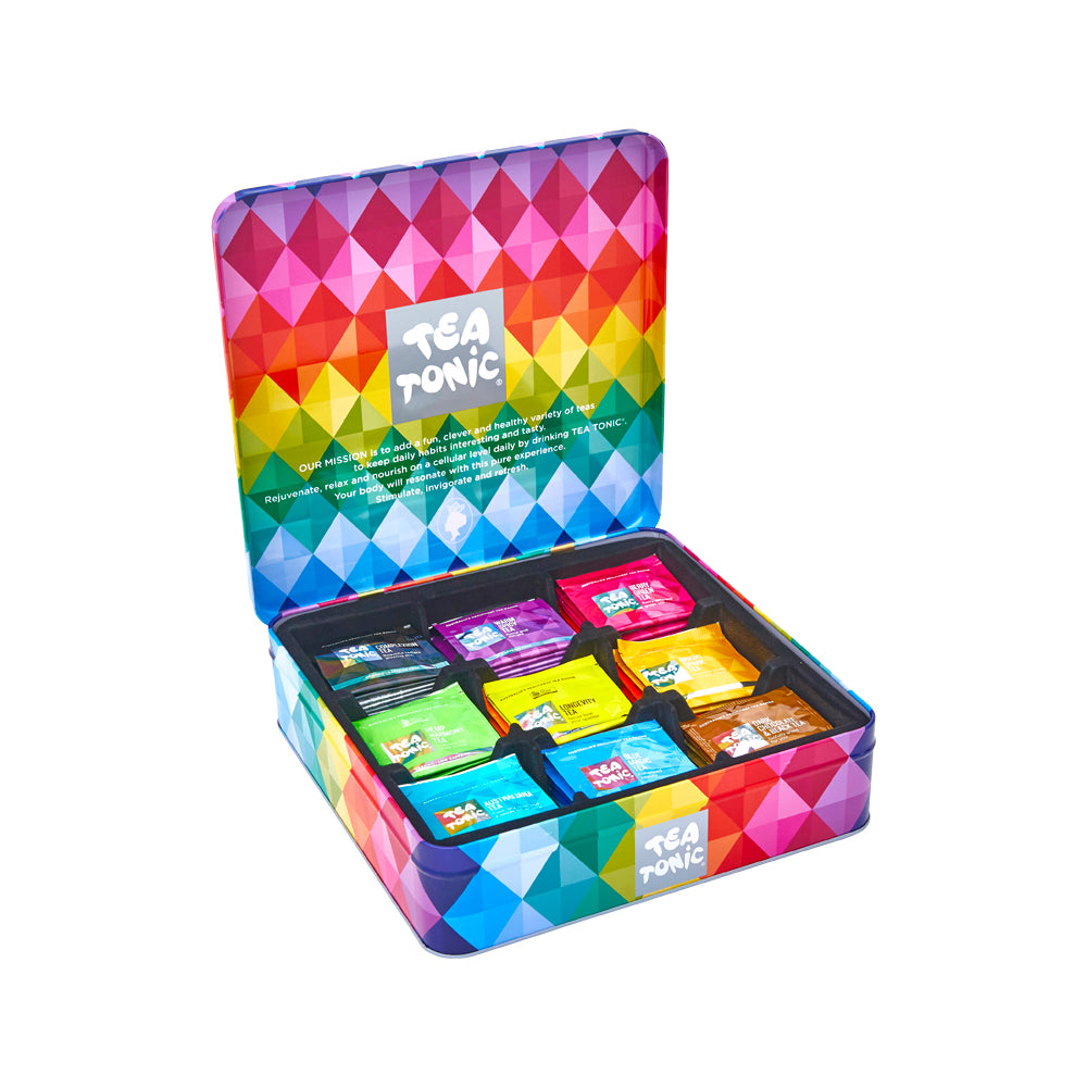 Tea Tonic Gourmet Tin Tea Chest Deluxe x 63 Tea Bags