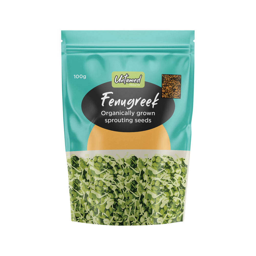 Untamed Health Organically Grown Sprouting Seeds Fenugreek 100g