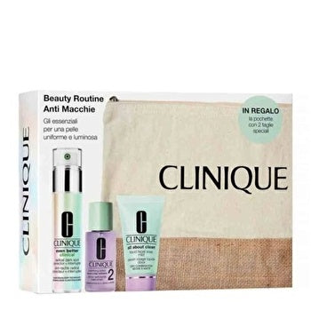 Clinique Beauty Routine Anti Stains Set Even Better Serum 30ml/aac Soap Mild 30ml (promo)/clarifying Lotion 2 30ml (promo) 90ml