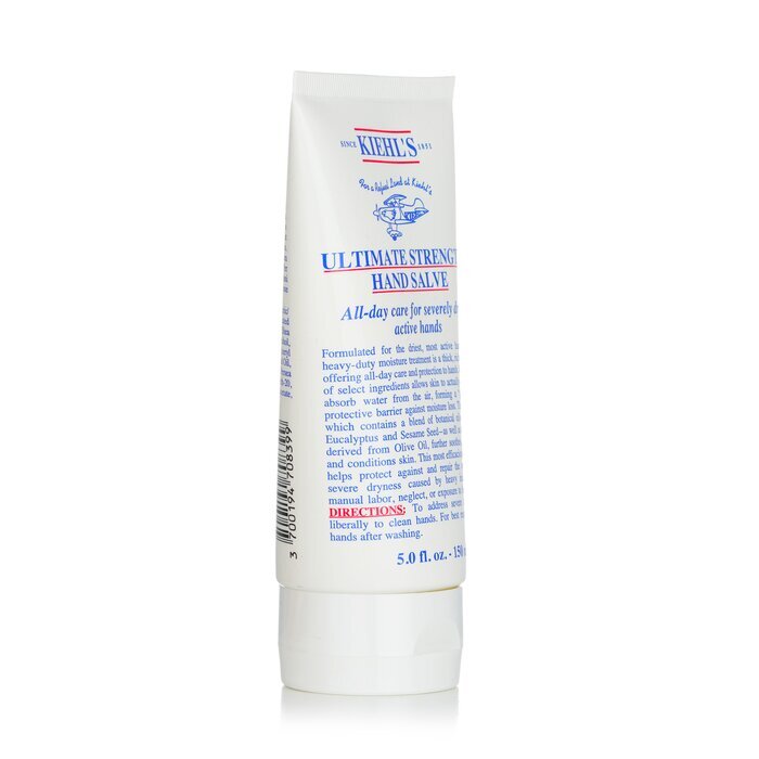 Kiehl's Ultimate Strength Hand Salve All-day Care For Severely Dry Active Hands 150ml