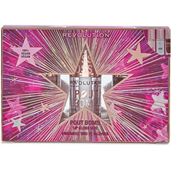 Makeup Revolution Pout Bomb Plumping Lip Gloss Trio Gift Set - Dárková Sada