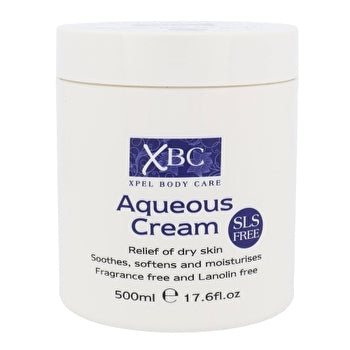 XPel Body Care Aqueous Cream Sls Free - Body Cream For Skin Hydration 500ml