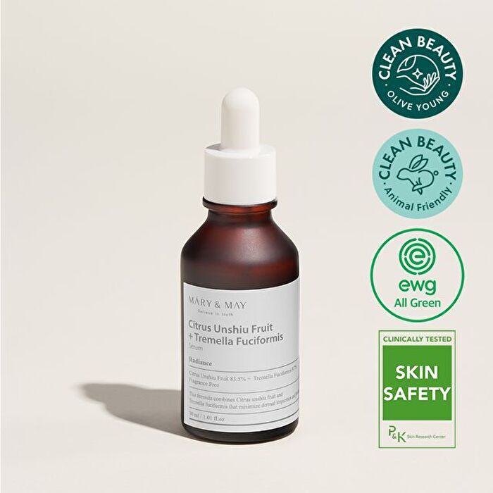 Mary&may Citrus Unshiu Fruit & Tremella Fuciformis Serum 30ml