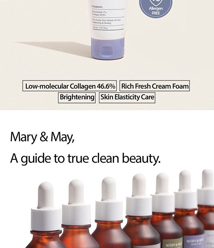 Mary & May White Collagen Cleansing Foam 150ml