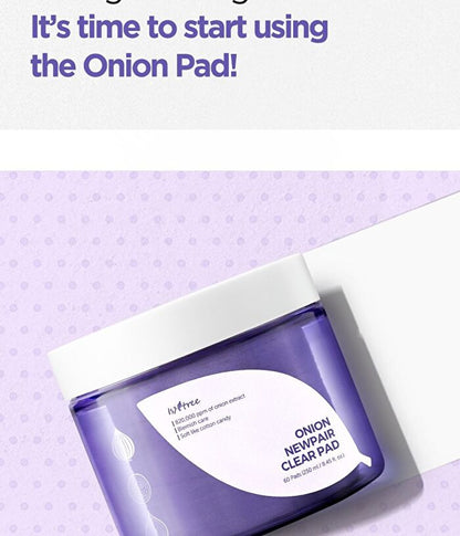 Isntree Onion Newpair Clear Pad 60 Pads 250ml