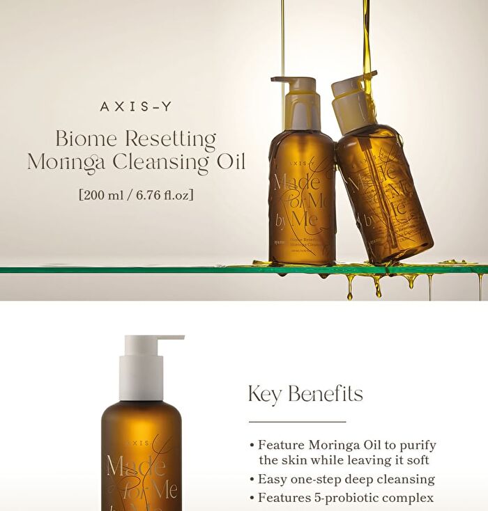 Axis-y Biome Resetting Moringa Cleansing Oil Made For Me By Me 200ml