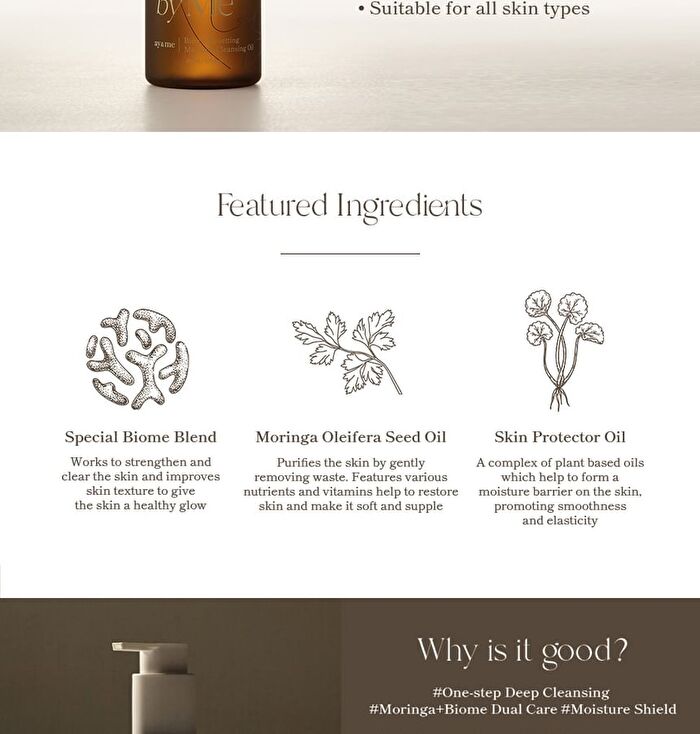 Axis-y Biome Resetting Moringa Cleansing Oil Made For Me By Me 200ml