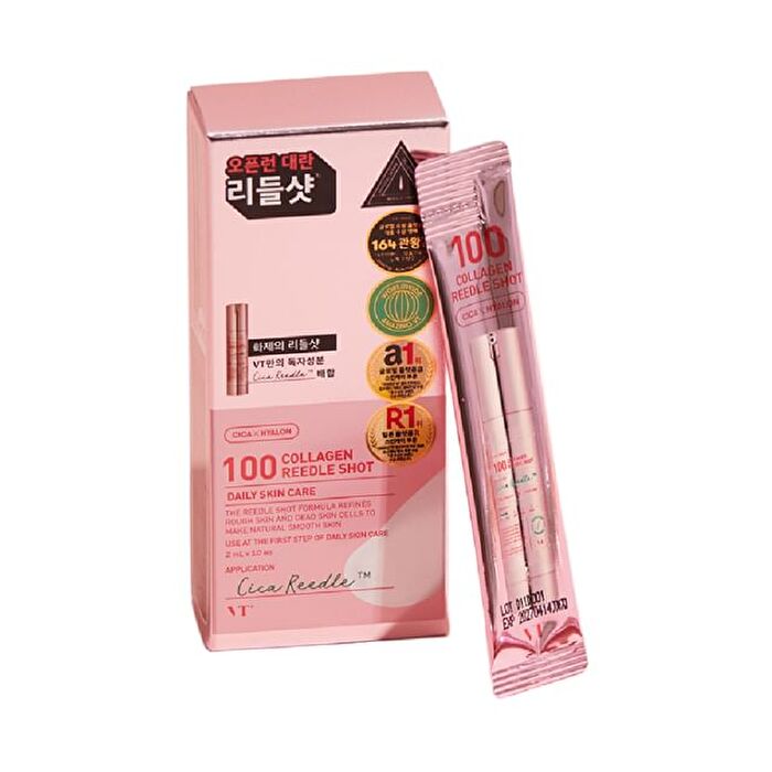 Vt Cosmetics Cica Reedle Collagen Reedle Shots 2ml X 10 Sticks 20ml