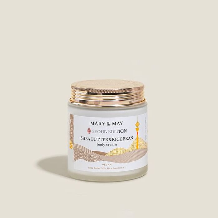 Mary & May Shea Butter & Rice Bran Body Cream - Tělový Krem 250ml