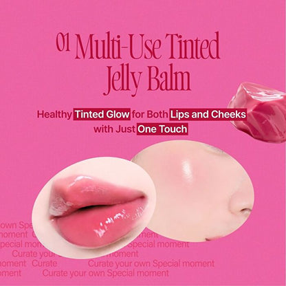 Fwee Lip & Cheek Glowy Jelly Pot Jr01 Squeezed 4g
