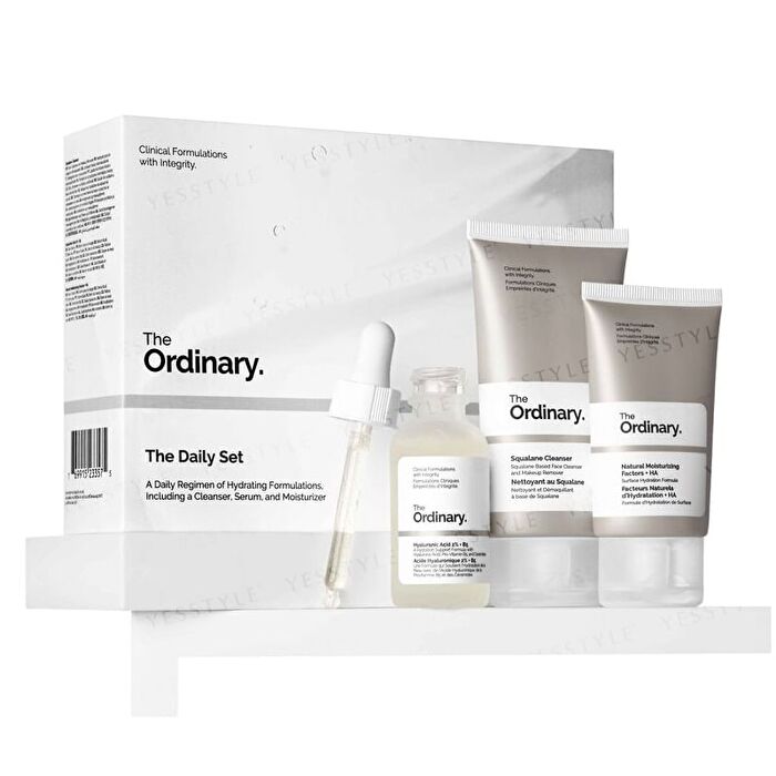 The Ordinary The Daily Set Cleanser 50ml/hyaluronic Acid 30ml/natural Moisturizing Factors And Ha 30ml 110ml
